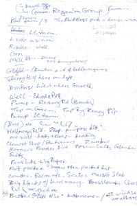 Collection of various information about people and houses in Llangwm